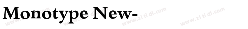 Monotype New字体转换